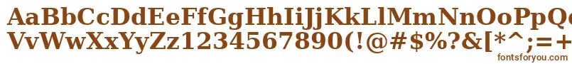 BitstreamVeraSerifBold Font – Brown Fonts