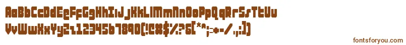 AlphaTaurusCondensed Font – Brown Fonts on White Background