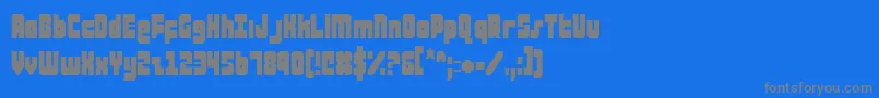 Шрифт AlphaTaurusCondensed – серые шрифты на синем фоне