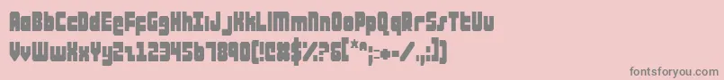 AlphaTaurusCondensed Font – Gray Fonts on Pink Background