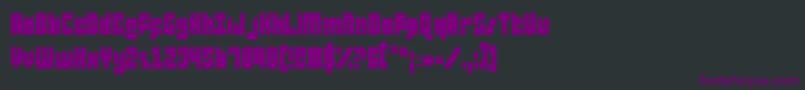 Шрифт AlphaTaurusCondensed – фиолетовые шрифты на чёрном фоне