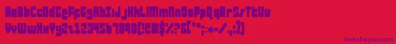 fuente AlphaTaurusCondensed – Fuentes Moradas Sobre Fondo Rojo