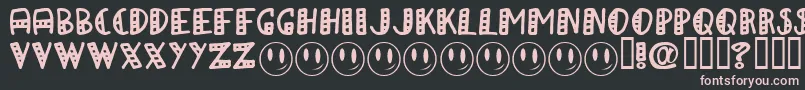 A Papa Font – Pink Fonts on Black Background