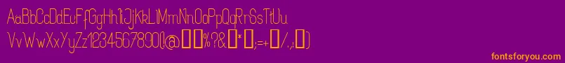 Rogarg Font – Orange Fonts on Purple Background