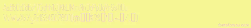 Rogarg Font – Pink Fonts on Yellow Background