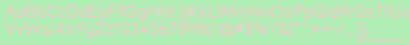 Strupr Font – Pink Fonts on Green Background