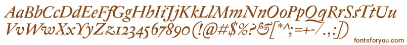 AntiqueRegentItalic Font – Brown Fonts