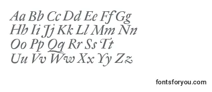 Schriftart AntiqueRegentItalic
