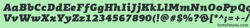 More about PfagoraslabproUltrablackitalic Font PfagoraslabproUltrablackitalic Font – Black Fonts on Green Background