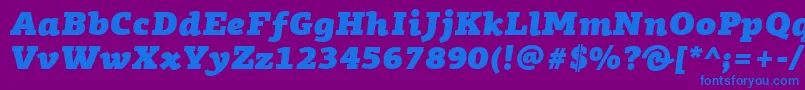 fuente PfagoraslabproUltrablackitalic – Fuentes Azules Sobre Fondo Morado