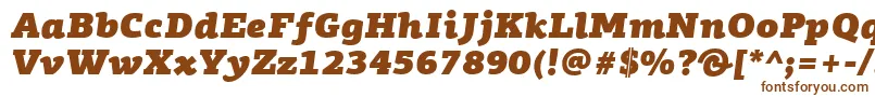 Fonte PfagoraslabproUltrablackitalic – fontes marrons