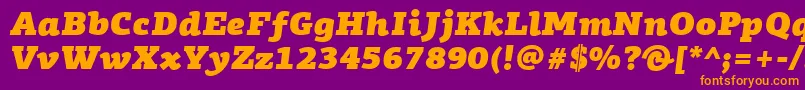 Подробнее о шрифте PfagoraslabproUltrablackitalic Шрифт PfagoraslabproUltrablackitalic – оранжевые шрифты на фиолетовом фоне