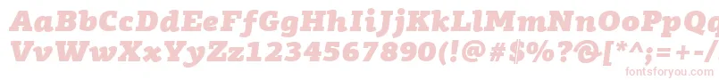 fuente PfagoraslabproUltrablackitalic – Fuentes Rosadas Sobre Fondo Blanco