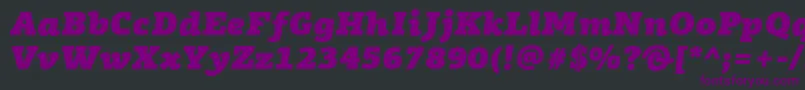 Подробнее о шрифте PfagoraslabproUltrablackitalic Шрифт PfagoraslabproUltrablackitalic – фиолетовые шрифты на чёрном фоне