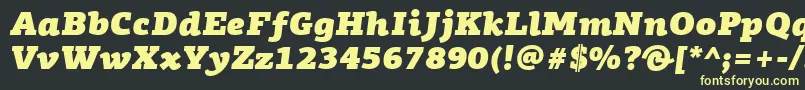Lisätietoja PfagoraslabproUltrablackitalic-fontista PfagoraslabproUltrablackitalic-fontti – keltaiset fontit mustalla taustalla