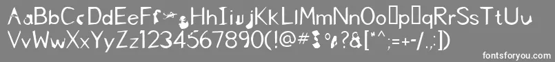 FkrNicelifeMedium Font – White Fonts on Gray Background