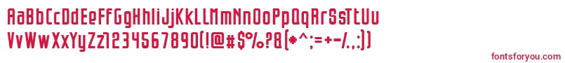フォントOpeln2001Szeroki – 赤い文字