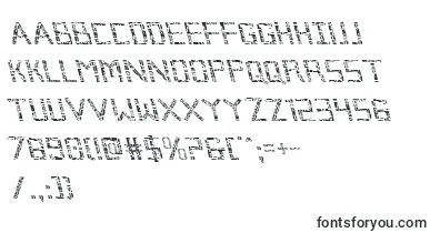  Brokencyborgleft font