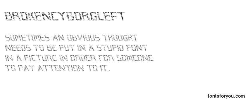 Brokencyborgleft Font