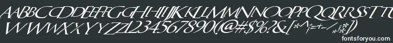 QuagentItalic-fontti – valkoiset fontit