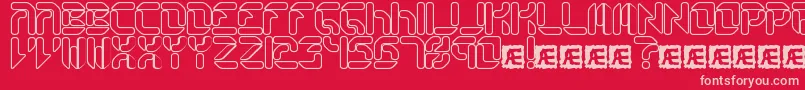 CollectiveRoBrk Font – Pink Fonts on Red Background