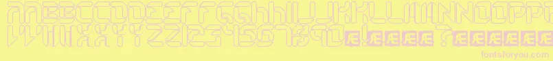 CollectiveRoBrk Font – Pink Fonts on Yellow Background