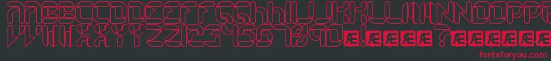 CollectiveRoBrk Font – Red Fonts on Black Background