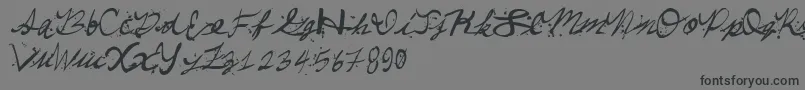 Comeparty Font – Black Fonts on Gray Background