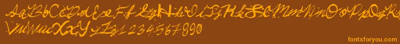 More about Comeparty Font Comeparty Font – Orange Fonts on Brown Background