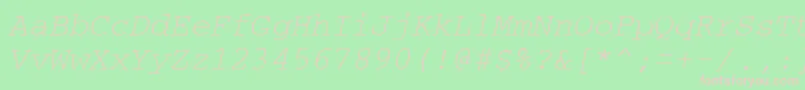 Шрифт CrtmO – розовые шрифты на зелёном фоне