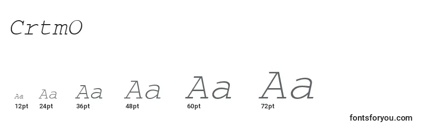 CrtmO Font Sizes