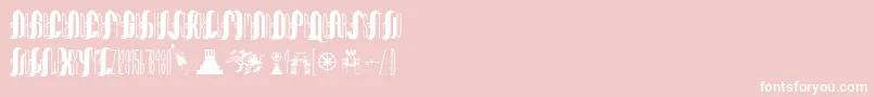 More about NaomisCitadel Font NaomisCitadel Font – White Fonts on Pink Background