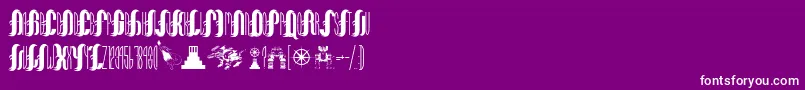 NaomisCitadel Font – White Fonts on Purple Background