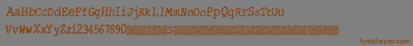 More about Catsstring Font Catsstring Font – Brown Fonts on Gray Background