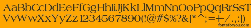 BroadsheetLdoBold Font – Black Fonts on Orange Background