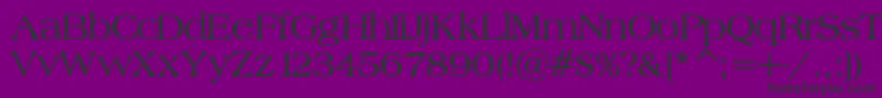 フォントBroadsheetLdoBold – 紫の背景に黒い文字