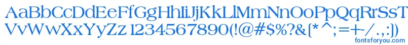 フォントBroadsheetLdoBold – 白い背景に青い文字