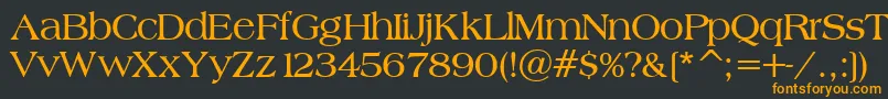 Шрифт BroadsheetLdoBold – оранжевые шрифты на чёрном фоне