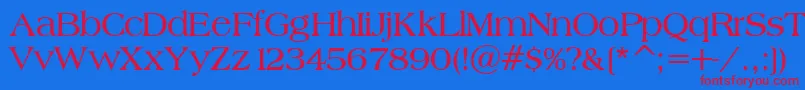 Шрифт BroadsheetLdoBold – красные шрифты на синем фоне