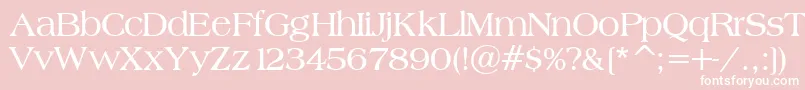 BroadsheetLdoBold Font – White Fonts on Pink Background