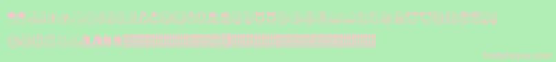 TeubРІdcoxy2 Font – Pink Fonts on Green Background