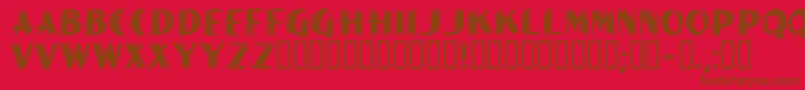 Police PaintPe – polices brunes sur fond rouge