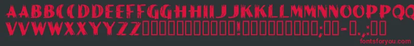 PaintPe Font – Red Fonts on Black Background