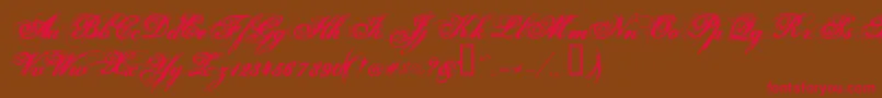 Hurricanesds Font – Red Fonts on Brown Background