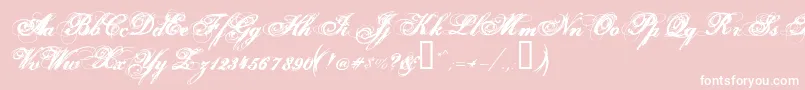 Hurricanesds Font – White Fonts on Pink Background