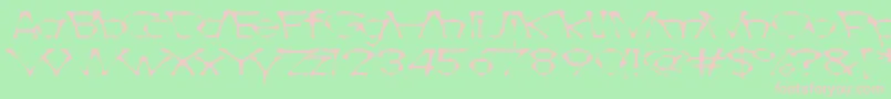 Awlscraw Font – Pink Fonts on Green Background