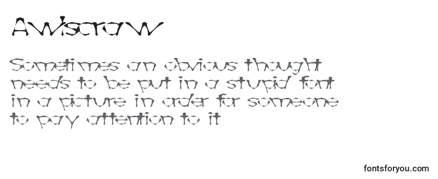 Awlscraw Font