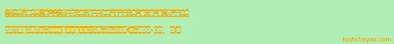 Шрифт Miste – оранжевые шрифты на зелёном фоне