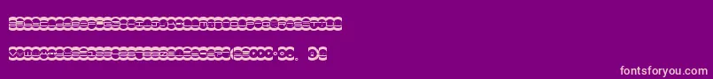 Miste-fontti – vaaleanpunaiset fontit violetilla taustalla