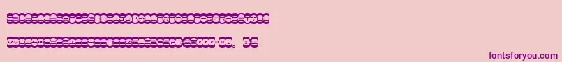 Miste-fontti – violetit fontit vaaleanpunaisella taustalla